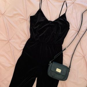 Black Velvet Jumpsuit